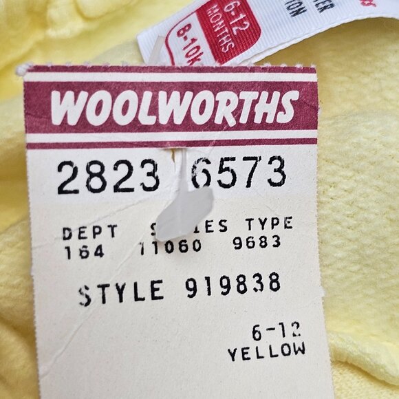 New Baby Lion 2pc Outfit White Yellow Bear Woolworth England 919838 6 -12 Month - Picture 14 of 14